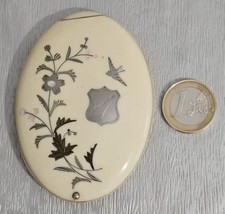 Miroir de poche ancien en
