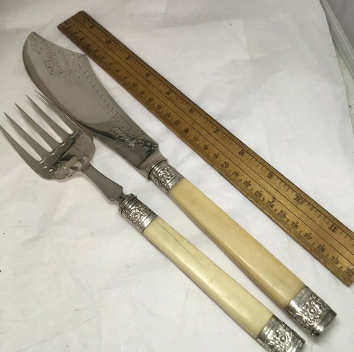 Antique english serving knife - antique,