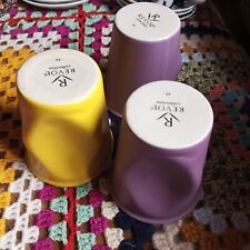 REVOL 3 tasses à café en céramique effet gobelet carton froissé / plié