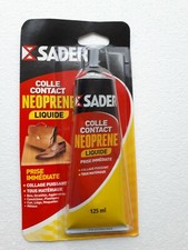LOT DE 2 COLLES CONTACT NÉOPRÈNE PUISSANTE LIQUIDE 125 ML  SADER