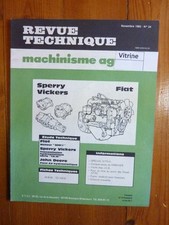 8051.1 - TA19 - Pont AV Revue Technique Agricole Fiat Someca Etat - Destock Occ