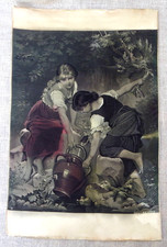 TISSAGE DE SOIE NEYRET FRÈRES - E. MUNIER - À LA FONTAINE - FIN XIXème