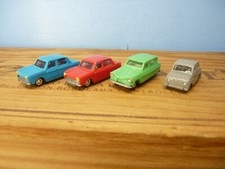 EKO HO Lot 4 automobiles Simca 1000 x2/ Ami 6/ Gogomobil décors réseau wagons 2