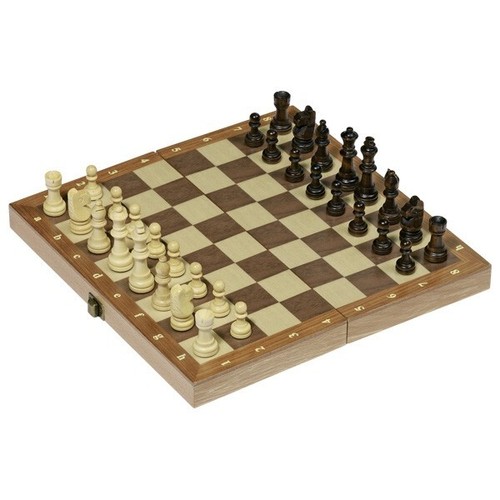 Jeu échecs pliant en - jeu, d'échecs