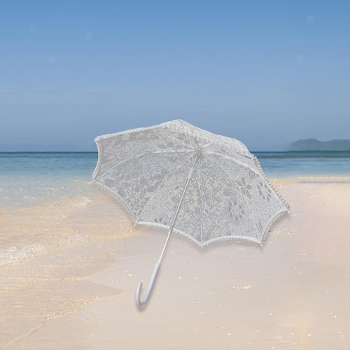 Dentelle parapluie blanc - dentelle,