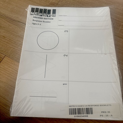 Nepsy response booklet - response,