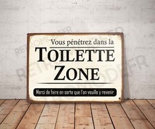 Plaque métal vintage citation