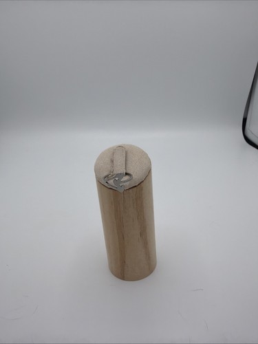 Bague argentée cœur