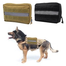 Sac de selle militaire  pour chien Harnais Sac à dos pour chiens de taille