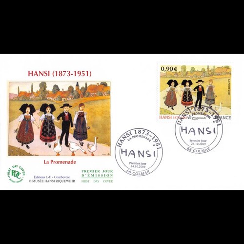 Fdc tableau hansi - -, oblit