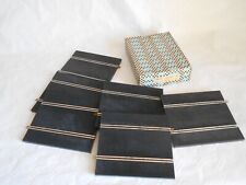 Ancienne série de rails caoutchouc Scalextric français CMM/T35 demi droits en boite