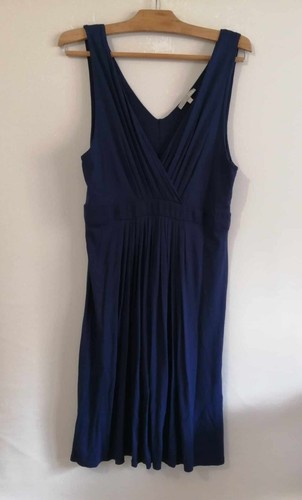 Robe tunique bleue polyester