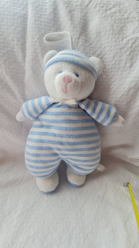 Doudou peluche ours blanc