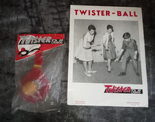 Ancien jouet - TWISTER Ball sachet - avec affiche publicitaire - années 60