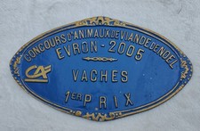 Plaque de Concours Agricole