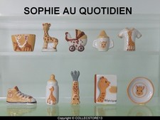SERIE COMPLETE DE FEVES SOPHIE LA GIRAFE AU QUOTIDIEN