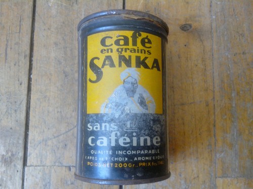 Ancienne rare boite tole café - rare,
