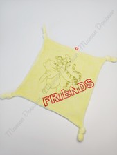 Doudou Plat/Mouchoir Carré Winnie L'ourson Tigrou Jaune Friends Rouge  -  Disney