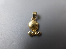 Pendentif or Warner bros 18kt poinçon, testé et contrôlé bijoutier, 0.40gr