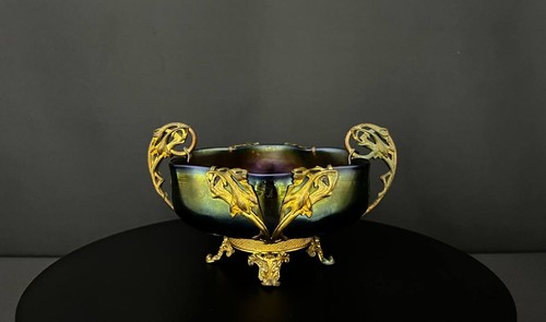 Coupe art nouveau verre - art,