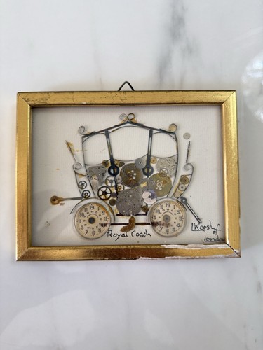 Tableau collage horloger - tableau,