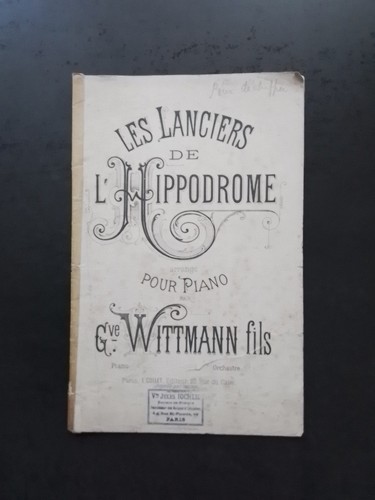 Partition ancienne piano g - ancienne,