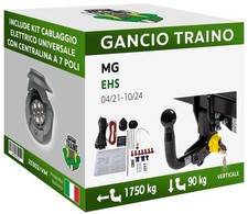 Attelage Démontable Verticale pour MG EHS SUV, HYBRID 21-24 7 câblage