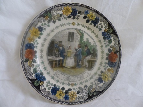 Assiette ancienne montereau - assiette,