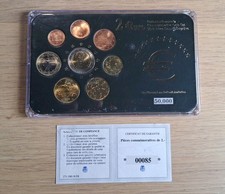 Coffret / Plaquette Italie 2002 + San Marino Saint-Marin 2 euros 2004 Borghesi.