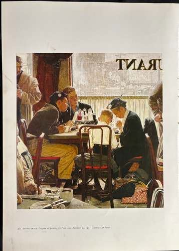 Saying grace norman - -, rockwell