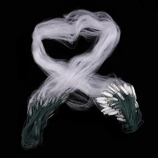 Filet maillant de pêche transparent à trémail, 3 couches, maille flottante,