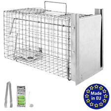 Piège à Animaux Humaine Animal Vivant Piège Cage 50x20x27cm Fouine Martre Petigi