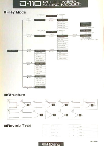 Roland 110 play - play, mode