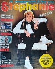 Magazine Stéphanie Johnny Hallyday Sheila Jean Michel Jarre Lenorman Dave Sardou