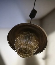 GRAEWE 💖  Lustre cuivre et verre des années 70's