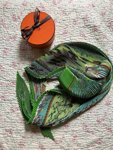 Foulard plissé hermes - foulard,