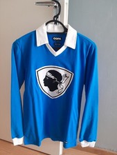 Maillot football vintage SEC BASTIA 77-78 neuf taille S, manches longues