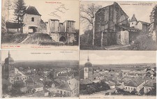 Lot de 4 cartes postales
