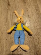 Doudou Lapin Jemini  le manège enchanté   jaune bleu 24cm