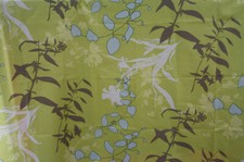 Coupon tissu 100% coton patchwork nappe rideaux ameublement Vert provençal fleur