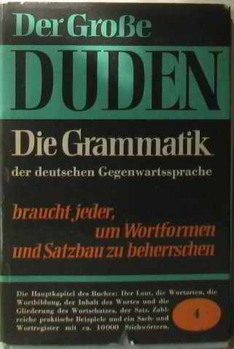 Duden grammatik der deutschen