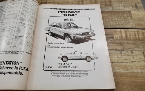 Revue technique peugeot 604 - revue,