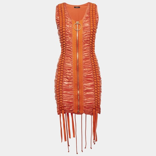 Mini robe froncée lacets - mini,