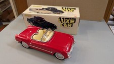LUXE CAR JOUET VOITURE EN TÔLE A FRICTION CABRIOLET ROUGE REF MF317