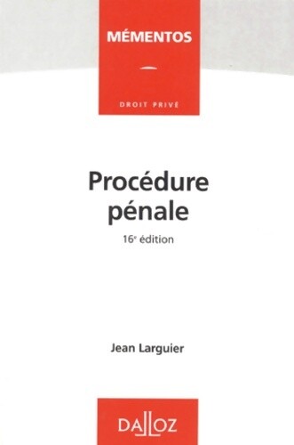 Procédure pénale jean - procédure,