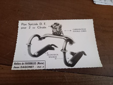 Carte postale publicitaire ancienne Citroën 2cv préparation Dagonet