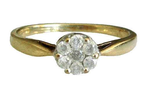35ct naturel diamant rond - 0.35ct,