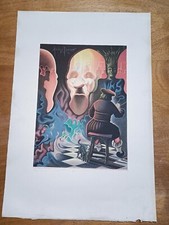 LITHOGRAPHIE SURRÉALISTE DE XAVIER DEGANS SIGNÉE AU CRAYON BLANC  38X56