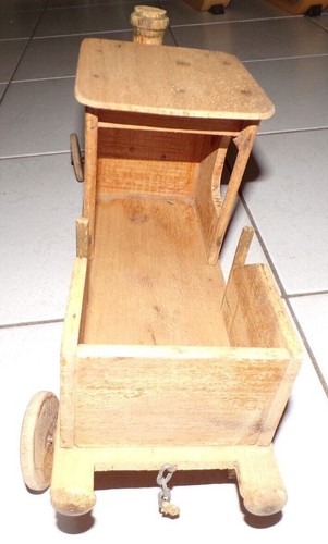 Ancien jouet bois train - ancien, en