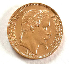 NAPOLÉON III 20 Francs or 1866 A. belle pièce collection Monnaie SUP (Superbe)